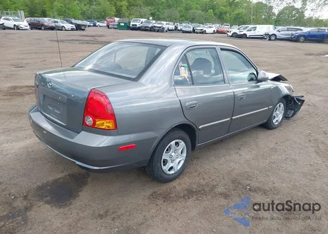 2004 Hyundai Accent Gl z USA, uszkodzony, nr VIN KMHCG45C84U514658
